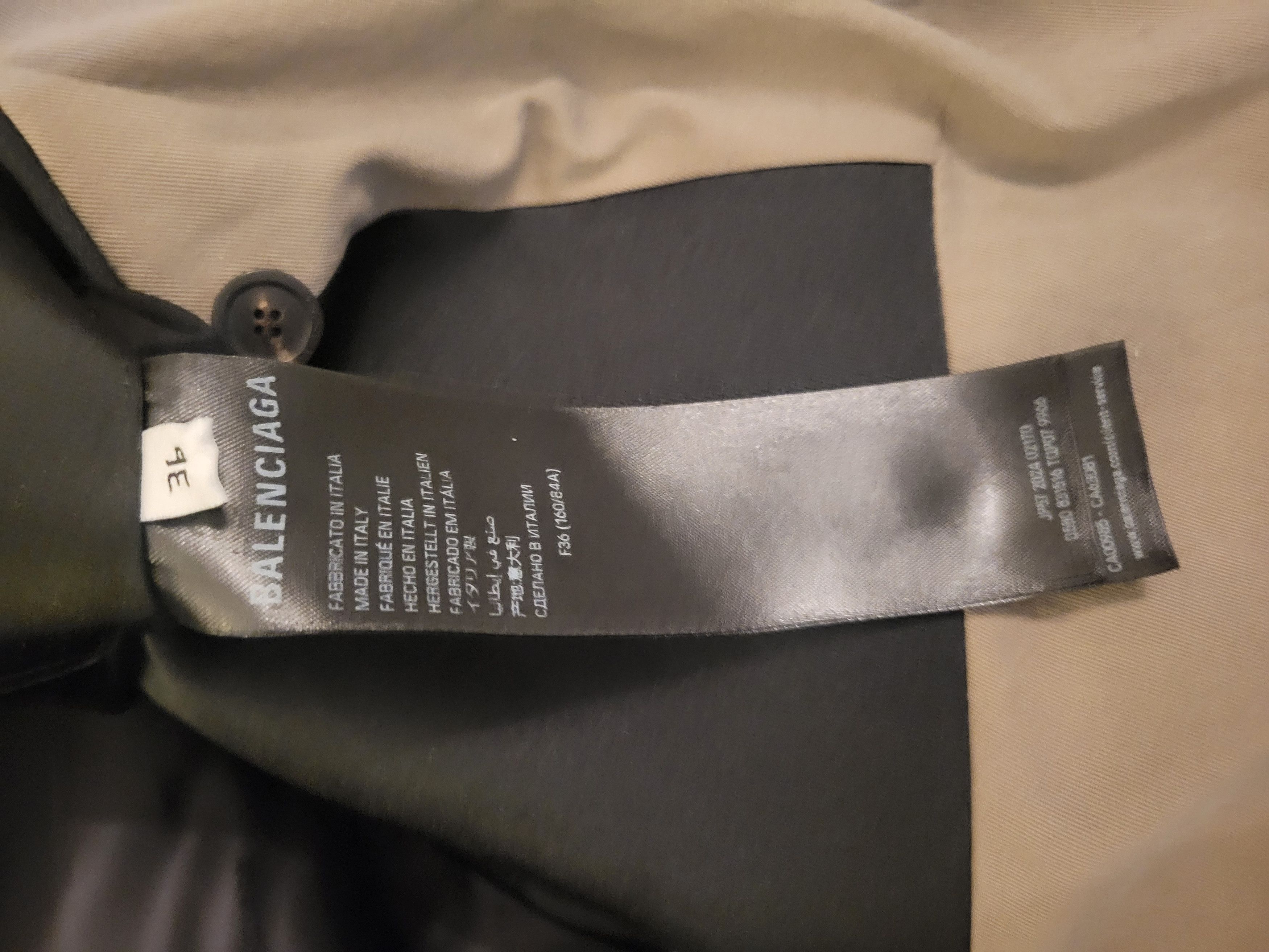 Balenciaga Flipped hooded trench Size XS / US 0-2 / IT 36-38 - 1 Thumbnail