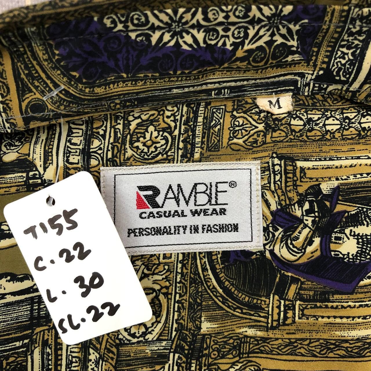 Vintage T155 VTG ROME EMPIRE FULLPRINT SILK BY RAMBLE SHIRT Size US L / EU 52-54 / 3 - 6 Thumbnail
