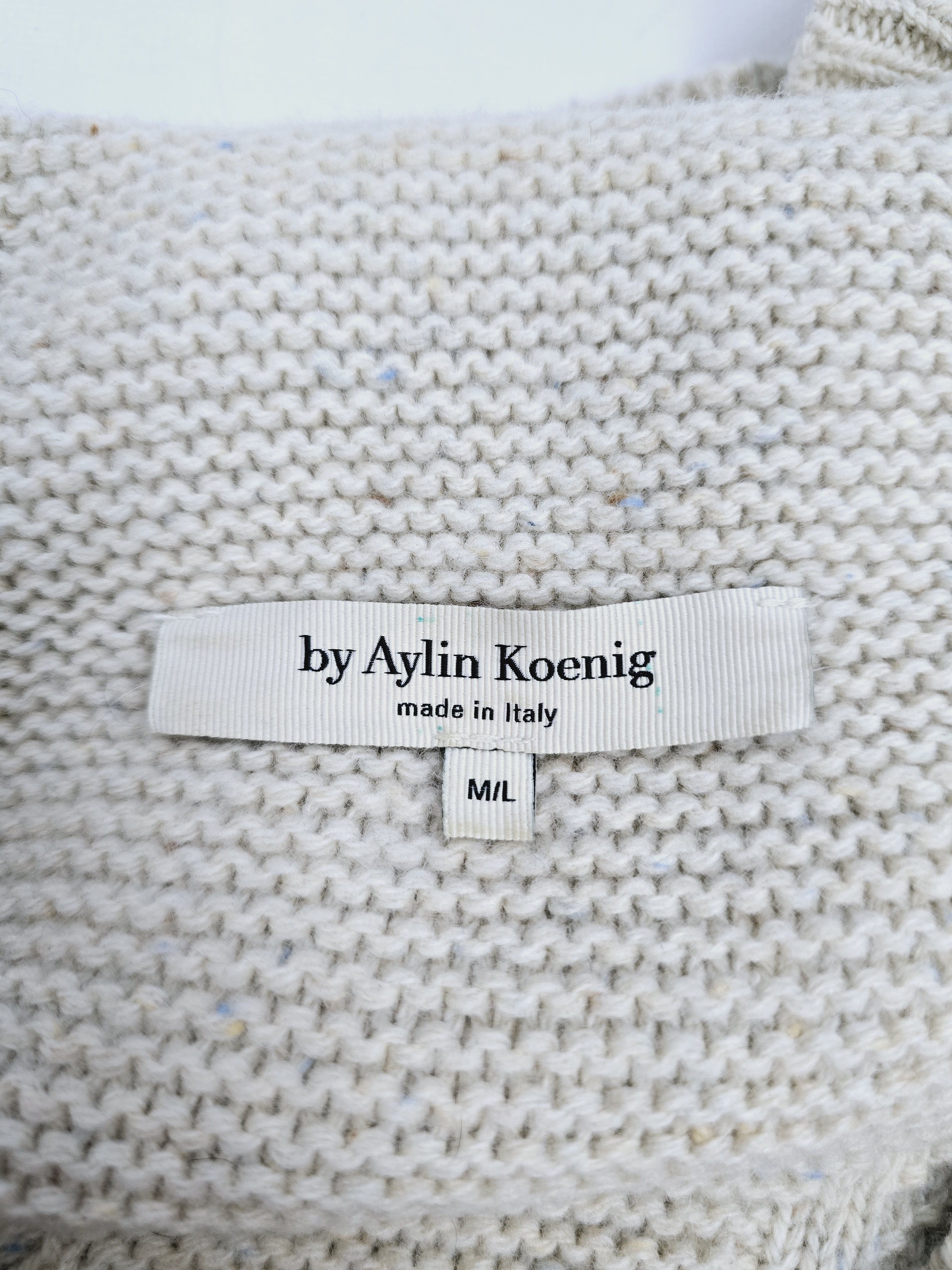 Designer × Other Oversized Wool Sweater by Aylin Koenig 100% Virgin Wool M/L Size M / US 6-8 / IT 42-44 - 11 Thumbnail