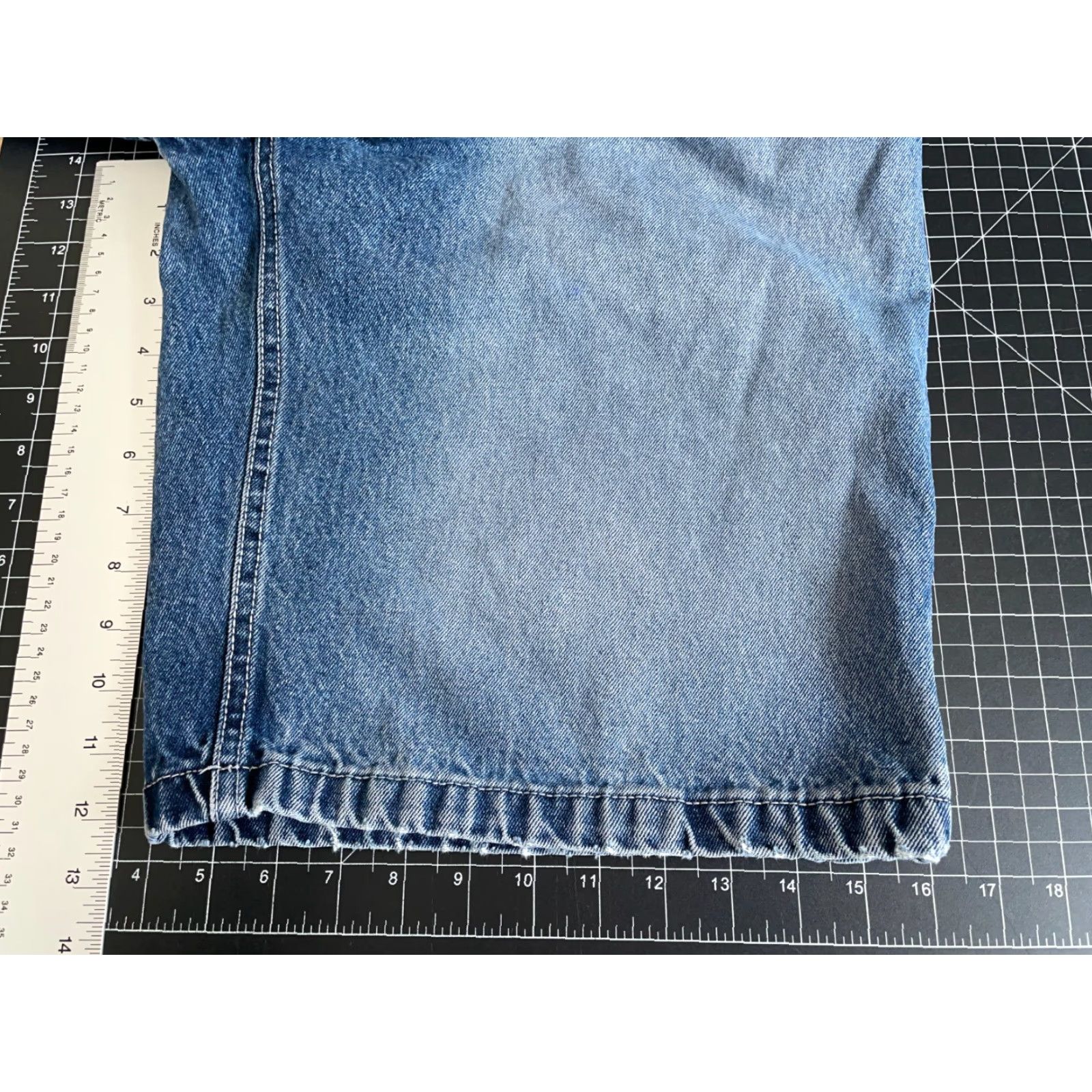 Southpole VINTAGE Southpole Jeans Shorts Mens Bermuda Baggy 30 x 12 Blue Denim Cotton Zip Fly 100% Denim Hip Hop Retro Size US 30 / EU 46 - 6 Thumbnail