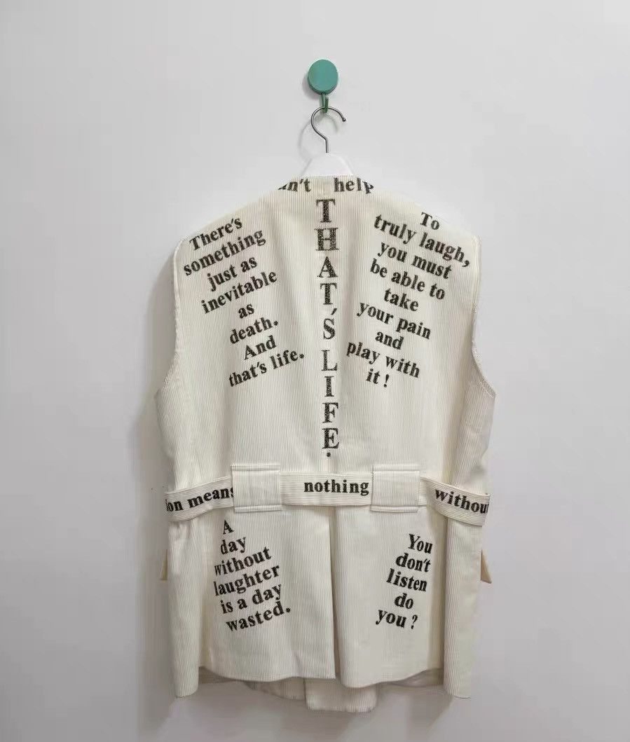 Takahiromiyashita The Soloist. TAKAHIROMIYASHITA THE SOLOIST white corduroy vest Size US S / EU 44-46 / 1 - 2 Thumbnail