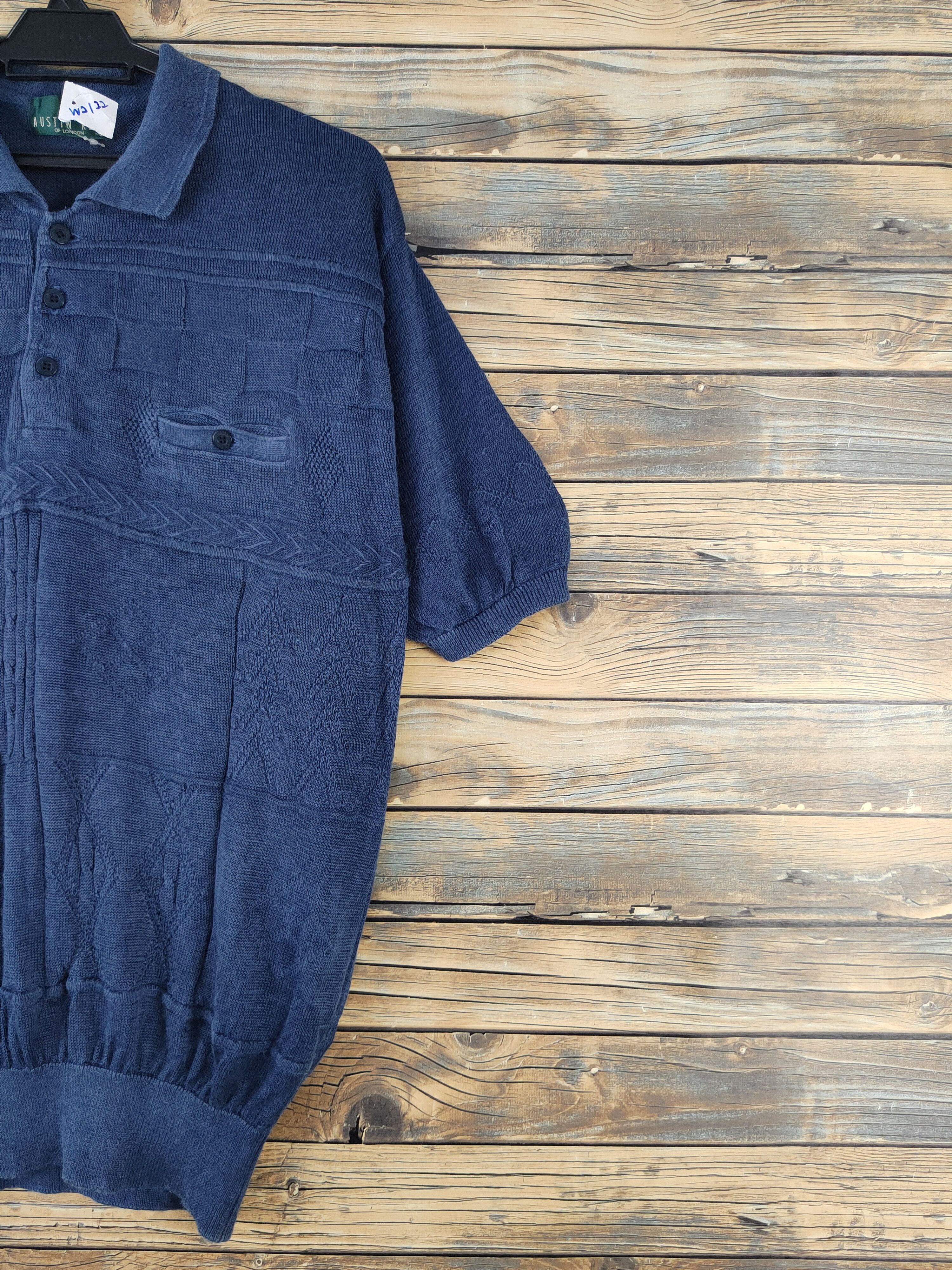 Austin Reed Austin Reed Navy Knitwear Polo Shirts #W2122 Size US L / EU 52-54 / 3 - 5 Thumbnail