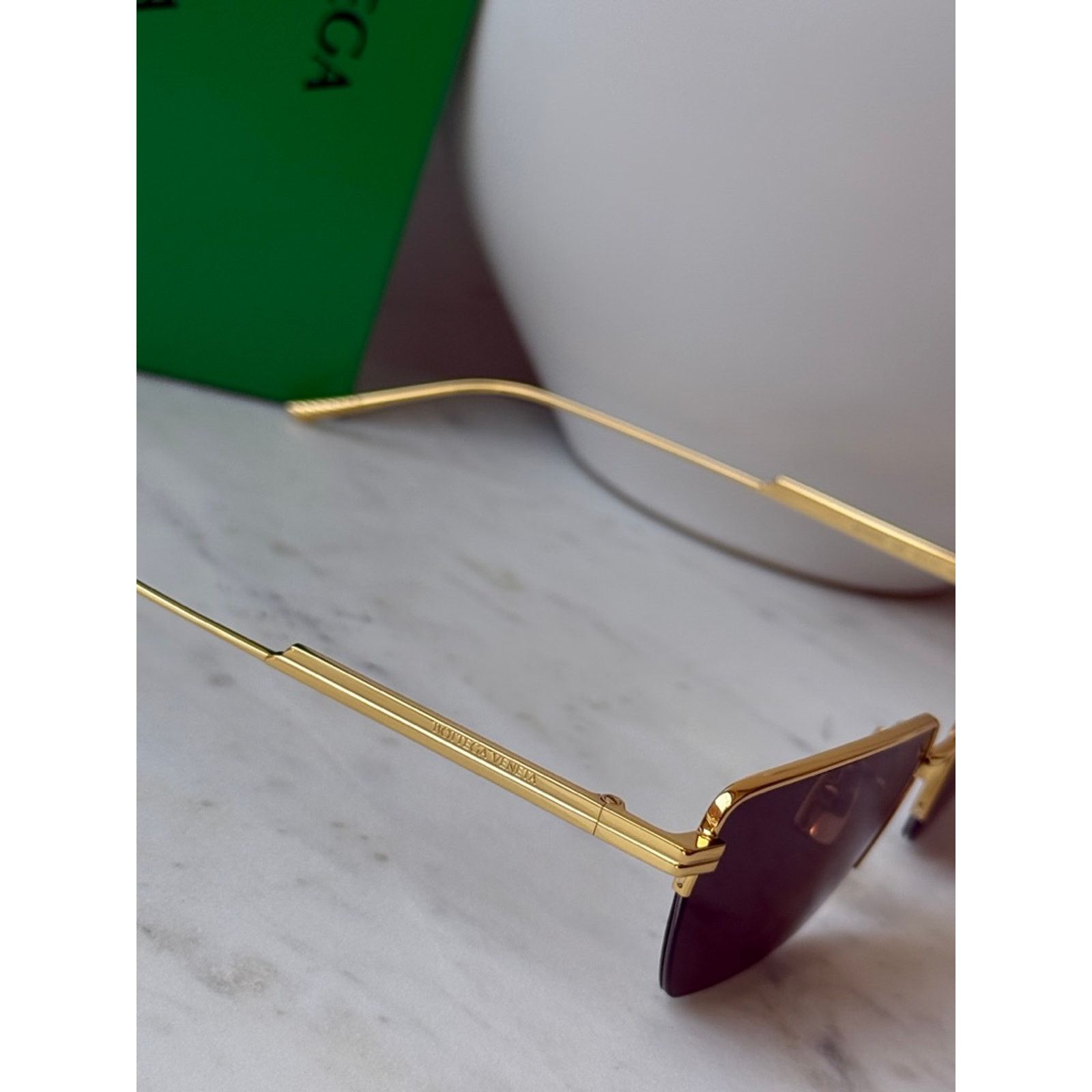 Bottega Veneta NEW Bottega Veneta BV1107S Gold Cat Eye Sunglasses Size ONE SIZE - 6 Thumbnail