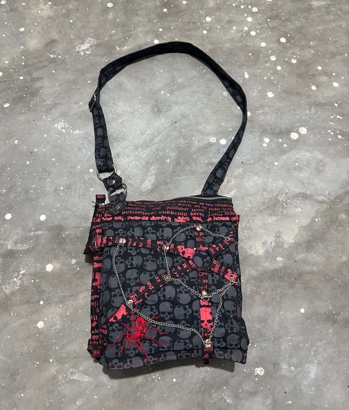 Japanese Brand Beautiful Punk Bondage Bag Skull Body Line Blood Storm Size ONE SIZE - 5 Thumbnail
