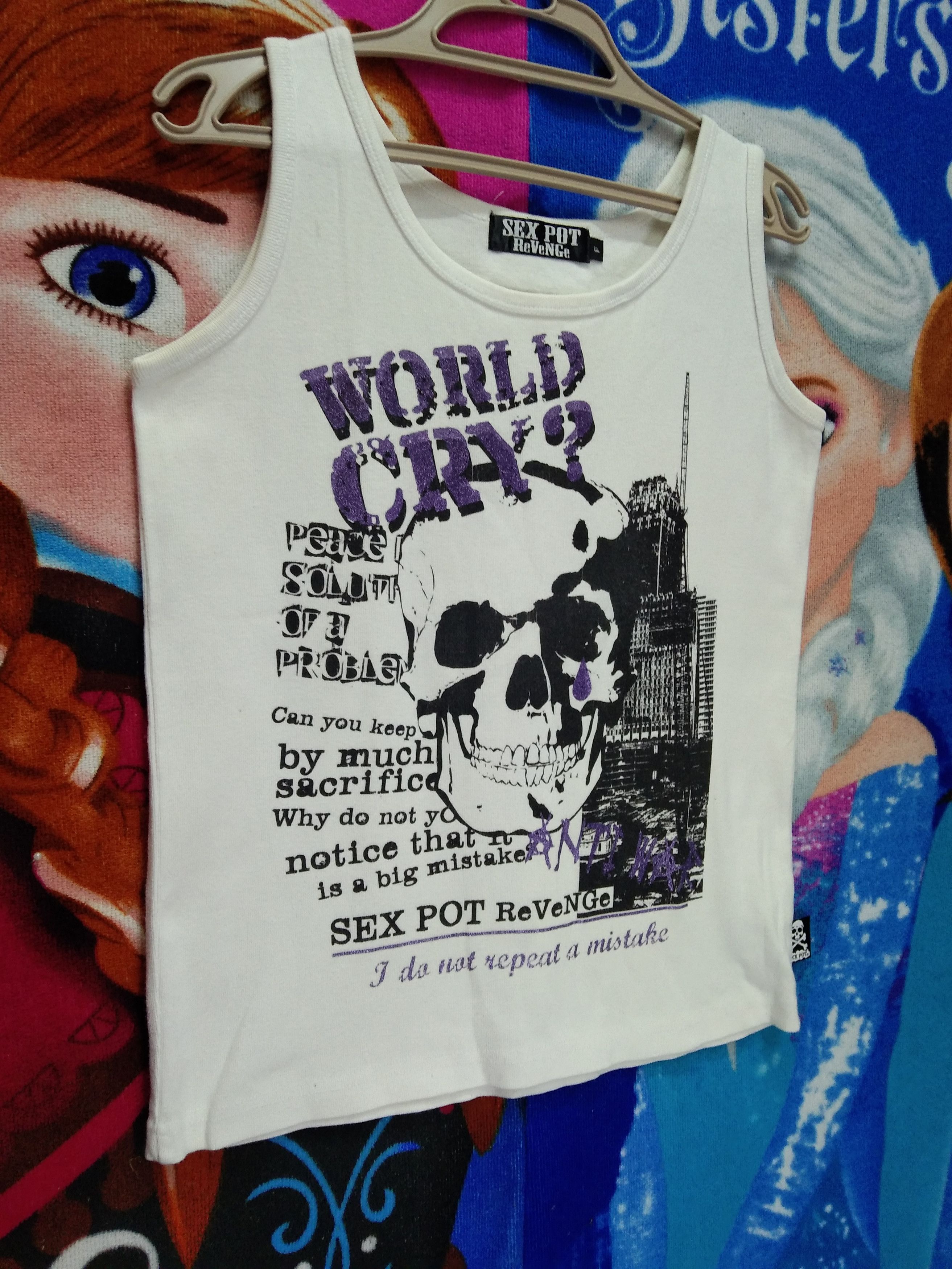 Band Tees SEX POT REVENGE SLEEVELESS TEE Size US S / EU 44-46 / 1 - 3 Thumbnail