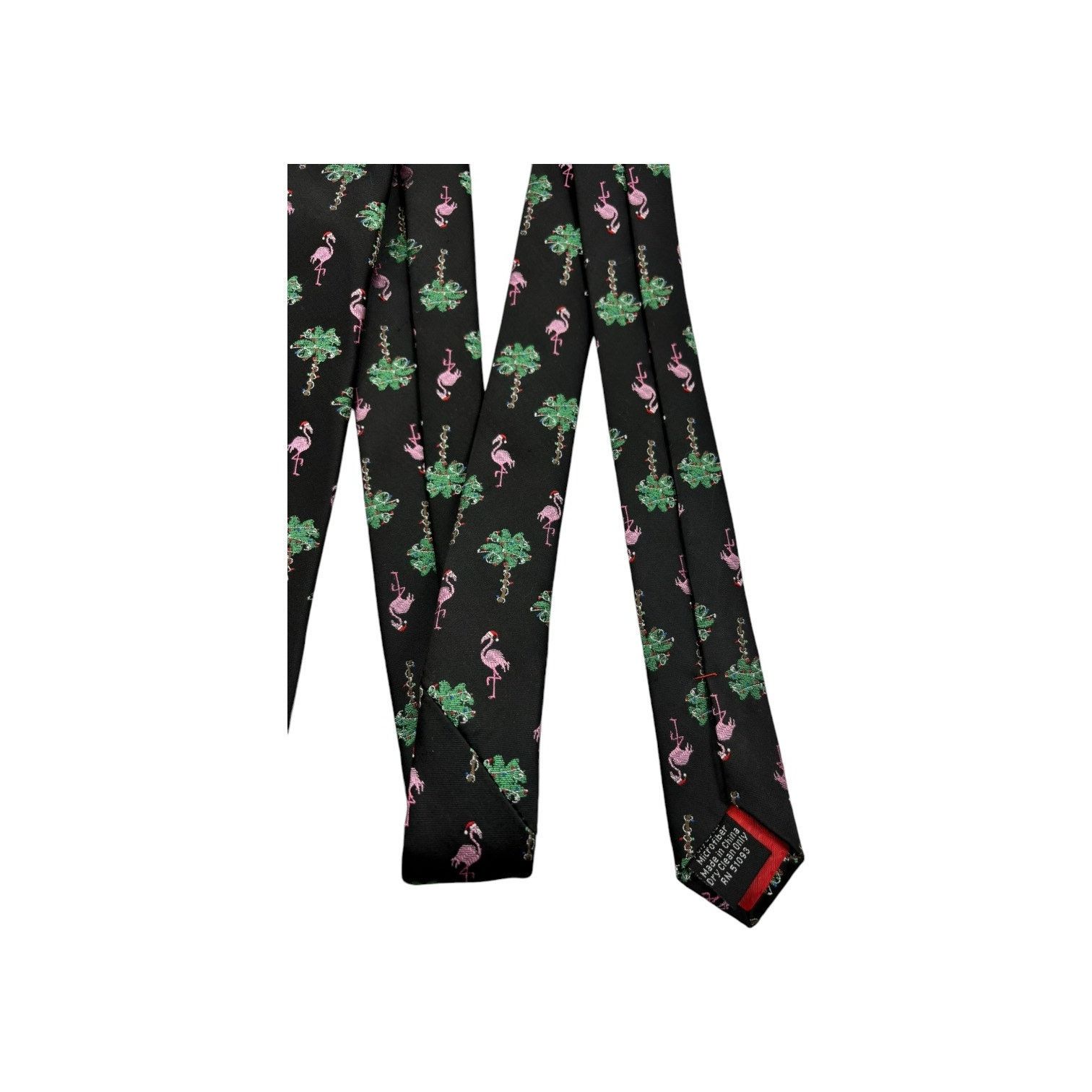 Other NWT Hallmark Holiday Tie Flamingos Palm Trees Christmas Mens Size ONE SIZE - 5 Thumbnail