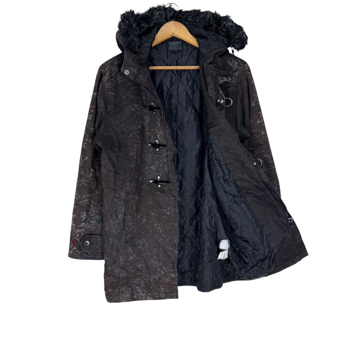 If Six Was Nine 🌟BENO JAPAN FUR HOODIE SPLASH JACKET Size US M / EU 48-50 / 2 - 8 Thumbnail