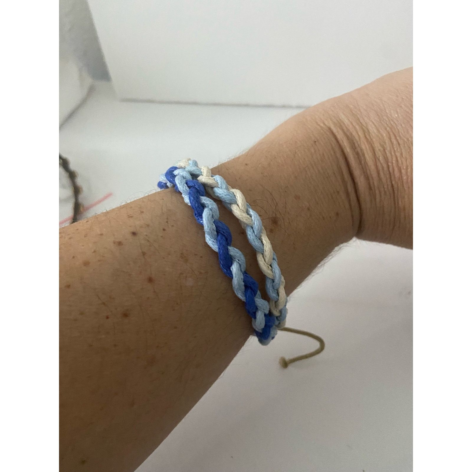 Other Blue white and beige corded bracelets Size ONE SIZE - 1 Thumbnail