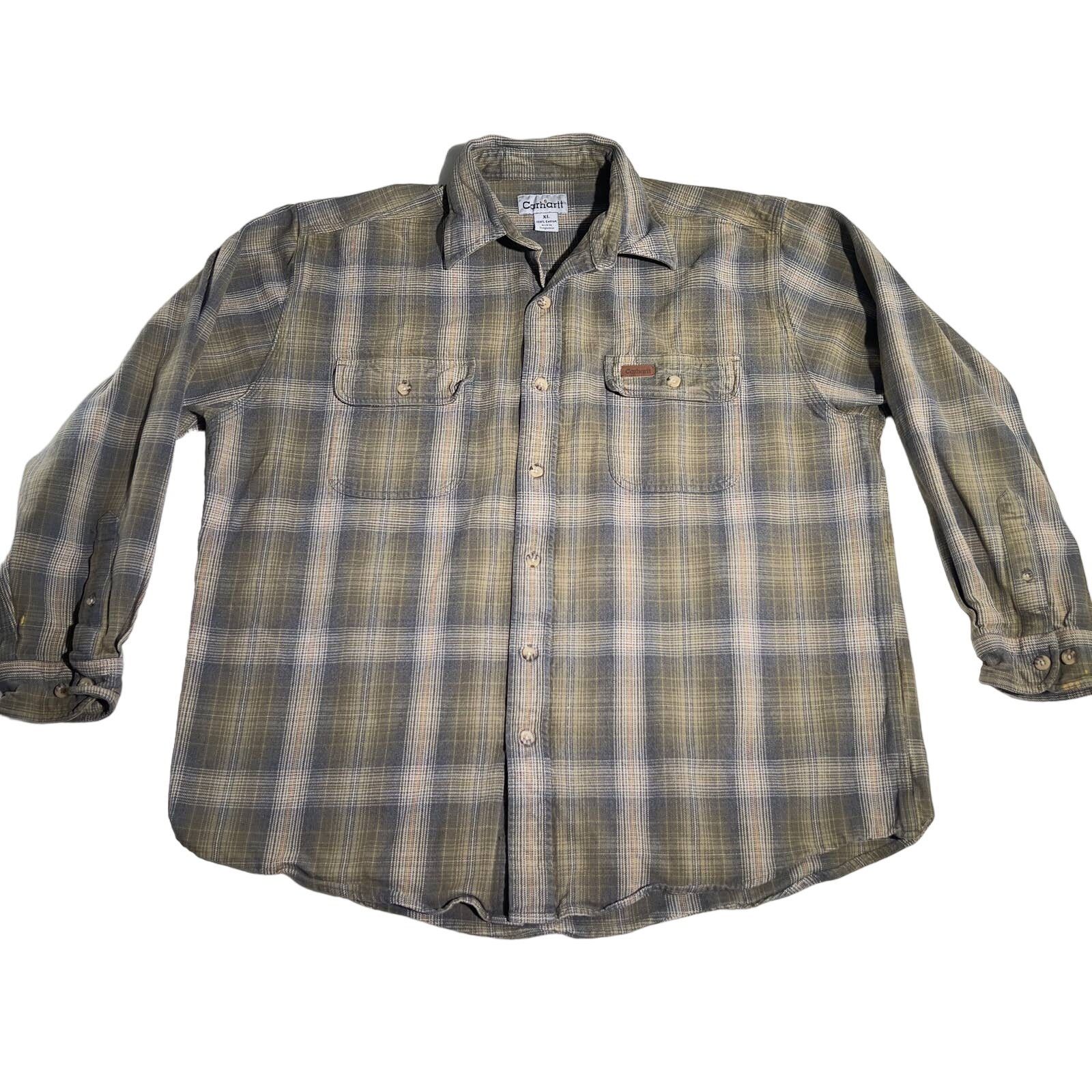 Carhartt Carhartt Work Shirt S145 Men's Reg XL Heavyweight Flannel Size US XL / EU 56 / 4 - 1 Thumbnail