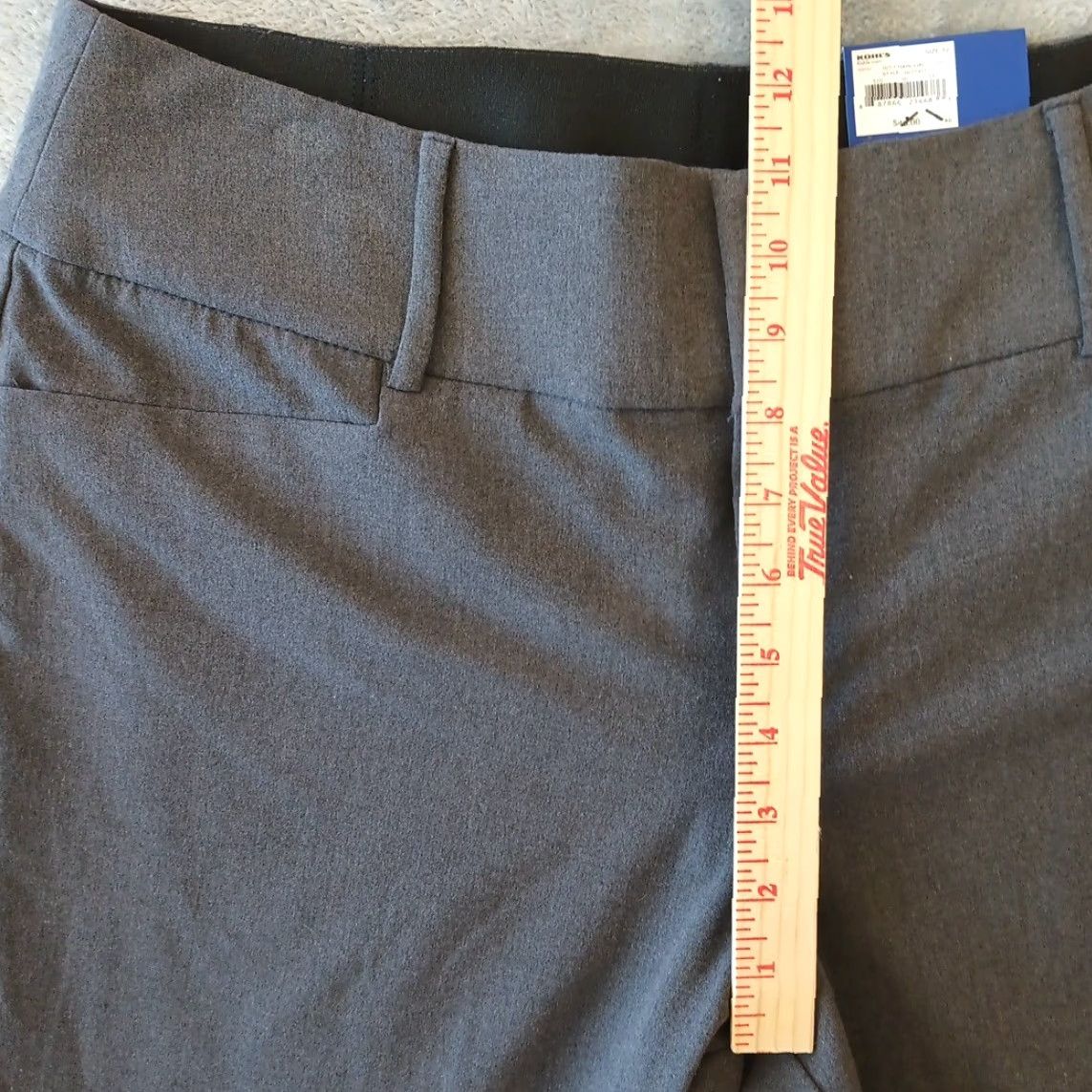 Apt. 9 Apt. 9 Dress Pants Womens Size 12 Gray Bootcut Tummy Control 33x30.5 New Size 34" / US 12 / IT 48 - 4 Thumbnail