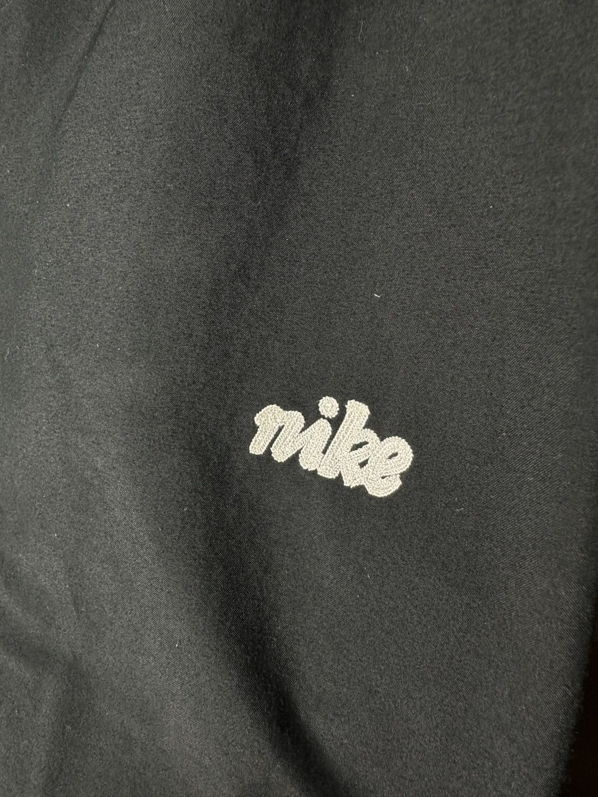 Nike Nike Track Pants Black XL Vintage Logo Zip Hem Trousers Size US 34 / EU 50 - 3 Thumbnail
