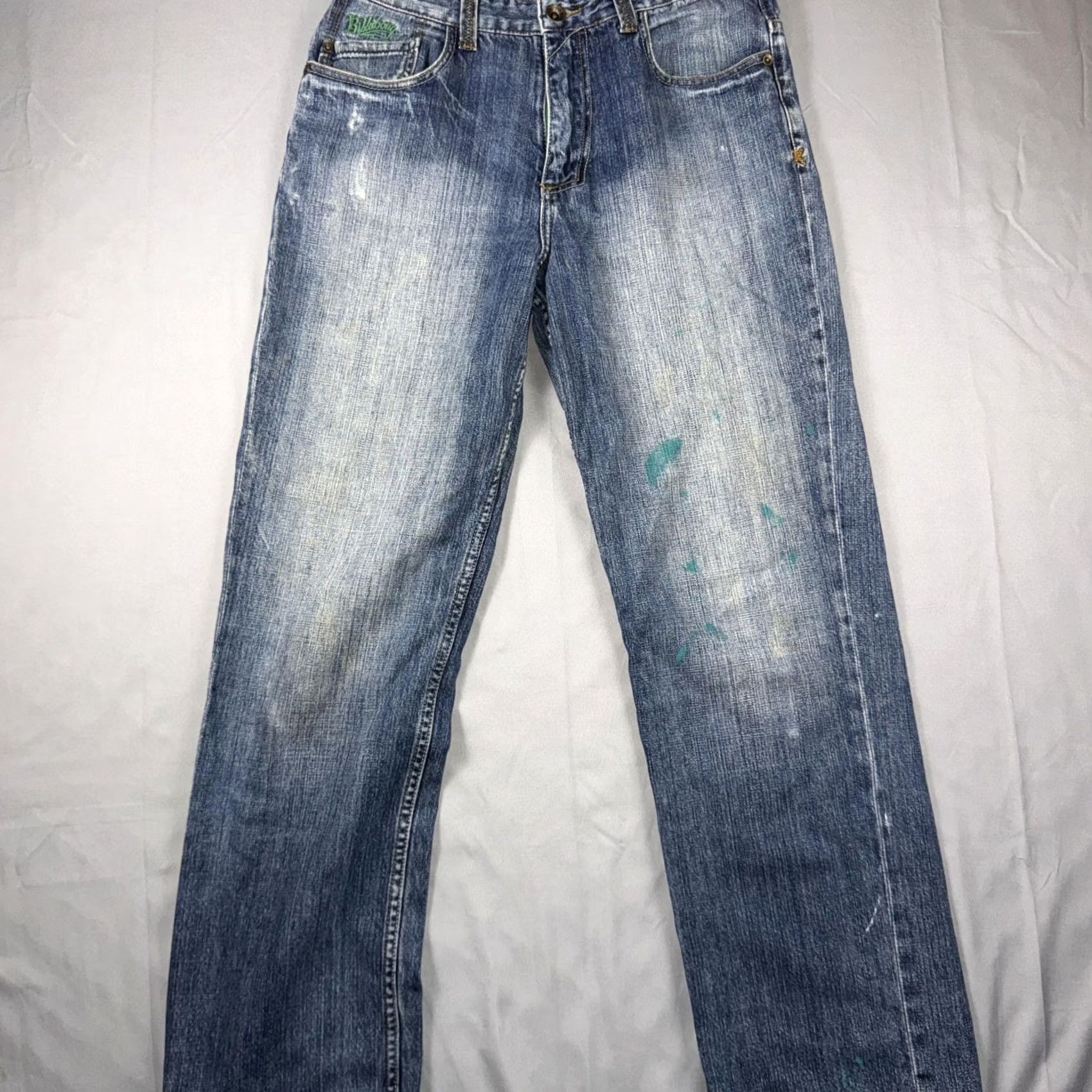 Billabong Billabong Exhaust Jeans Men's 31x30 Blue Medium Wash Relaxed Fit Denim Pants Jeans Straight Pockets Logo Size US 31 - 2 Thumbnail
