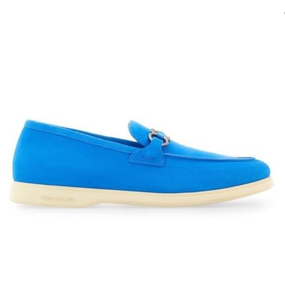 Ferragamo Cosimo Loafers Azur Blue Men’s Size 10