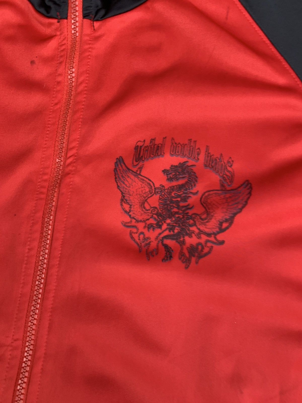 If Six Was Nine × Japanese Brand y2k Tribal Double Heads Dig Deep Dragon Graphic Track Jacket Size L / US 10 / IT 46 - 5 Thumbnail