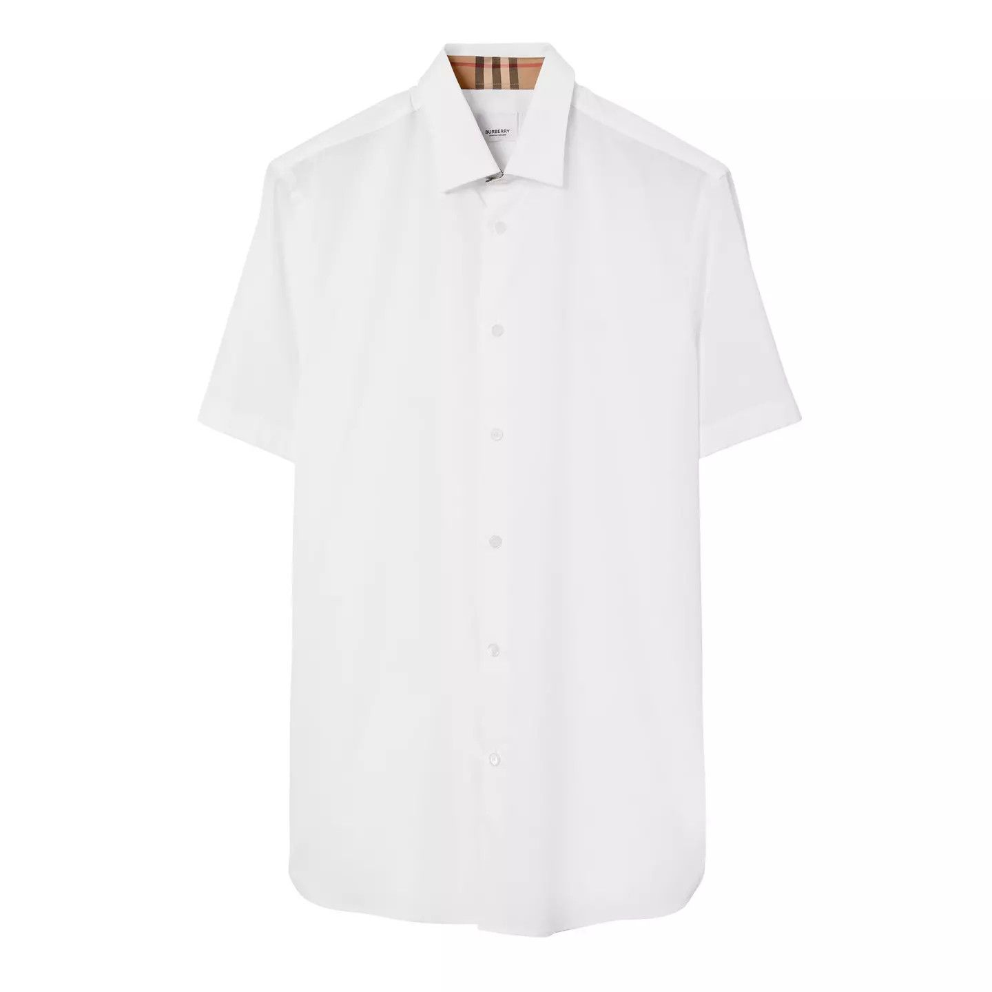 Burberry o1g2r1mq0426 Embroidered Sherfield Ekd Button Shirt in White Size US S / EU 44-46 / 1 - 5 Thumbnail