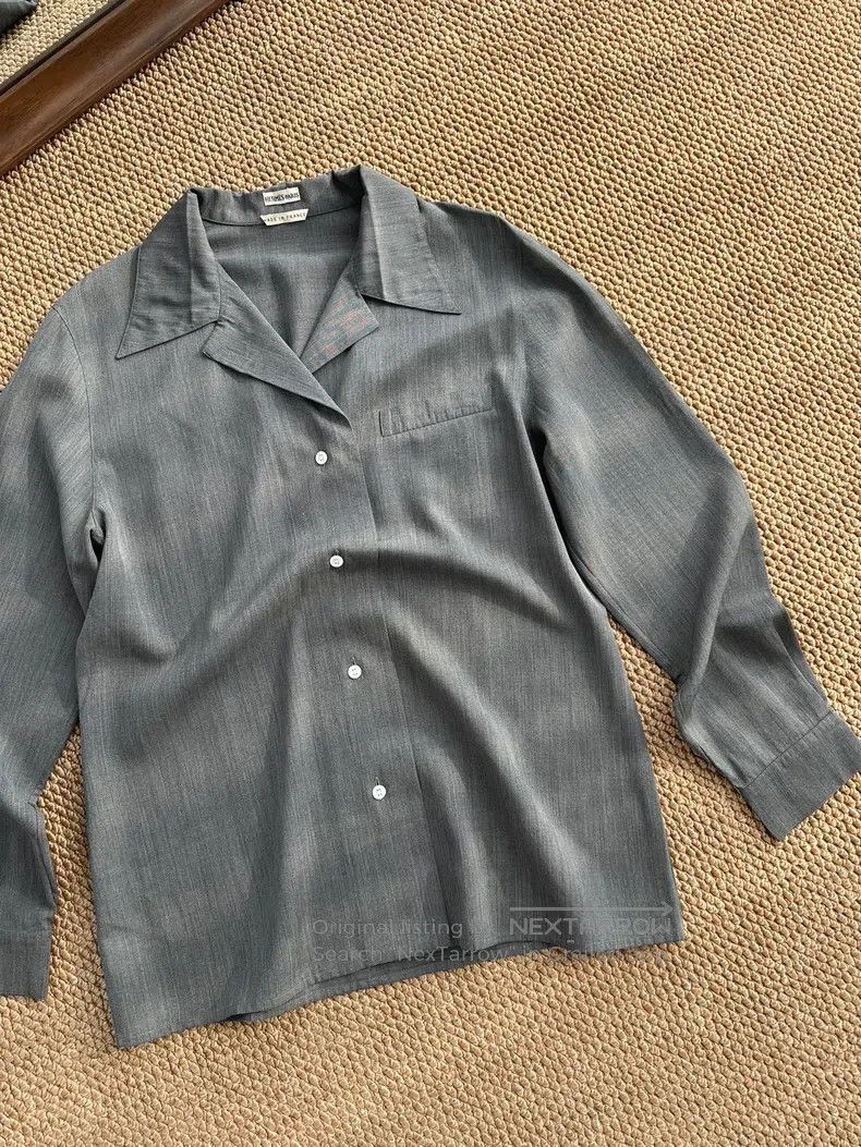 Hermes Hermes Margiela Period Silk and Wool Shirt, Women's, Silve Size M / US 6-8 / IT 42-44 - 1 Thumbnail