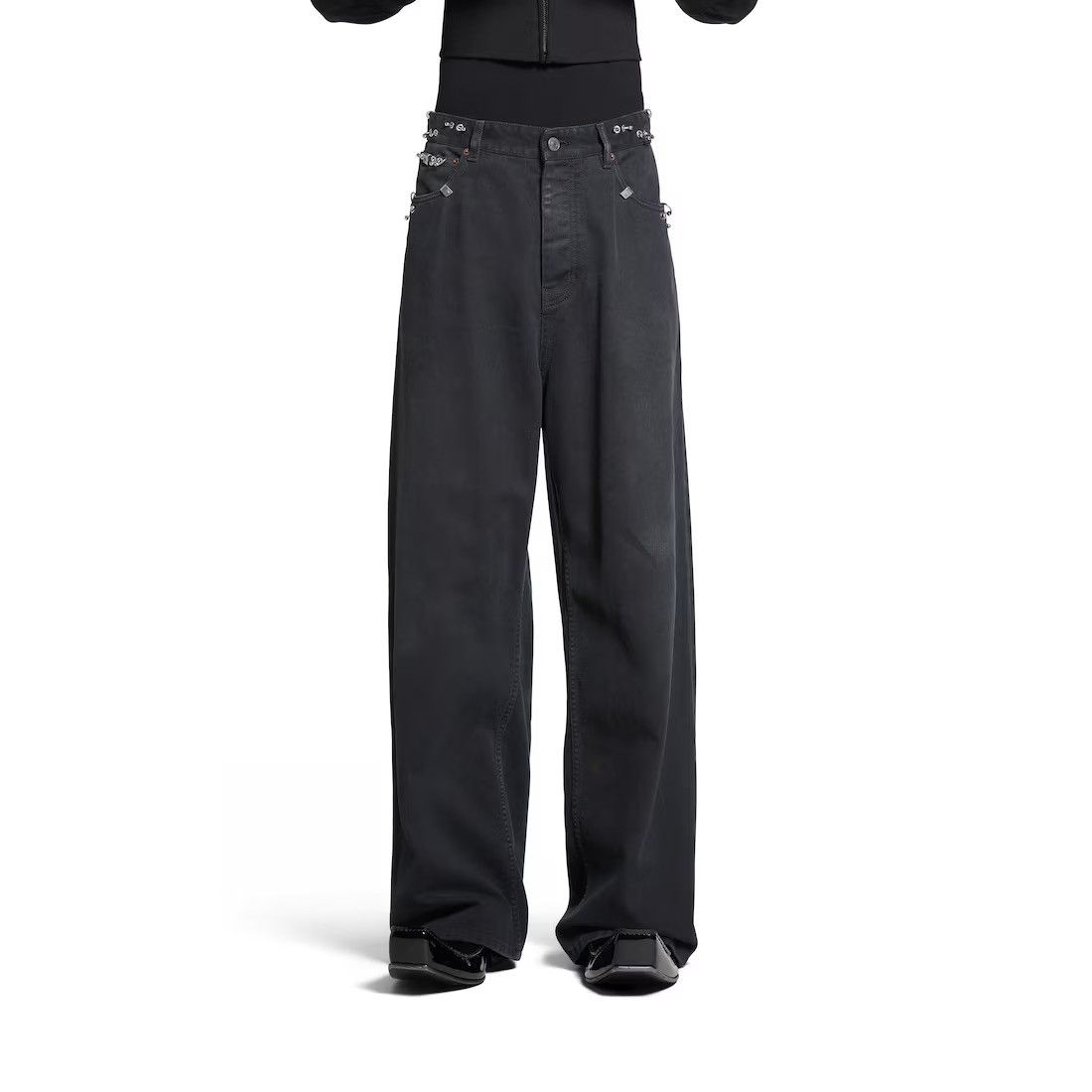 Balenciaga Pierced baggy pants | Grailed