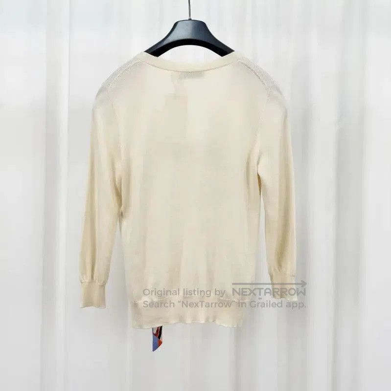 Dior Dior Cream Wool Long Sleeve Cardigan . Size M / US 6-8 / IT 42-44 - 2 Thumbnail