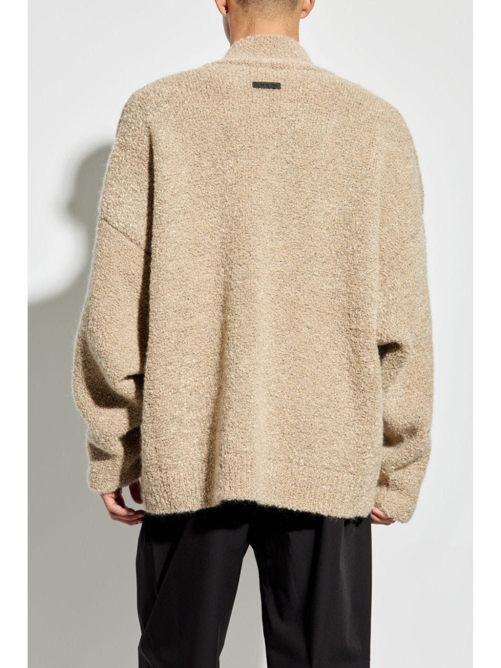 Fear of God o1s22i1n1024 Oversized Boucl Sweater in Beige Size US S / EU 44-46 / 1 - 4 Thumbnail
