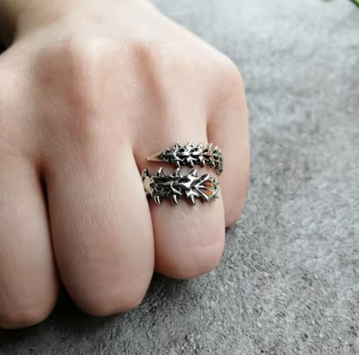 Jewelry Retro Punk Centipede Ring Size ONE SIZE - 8 Thumbnail