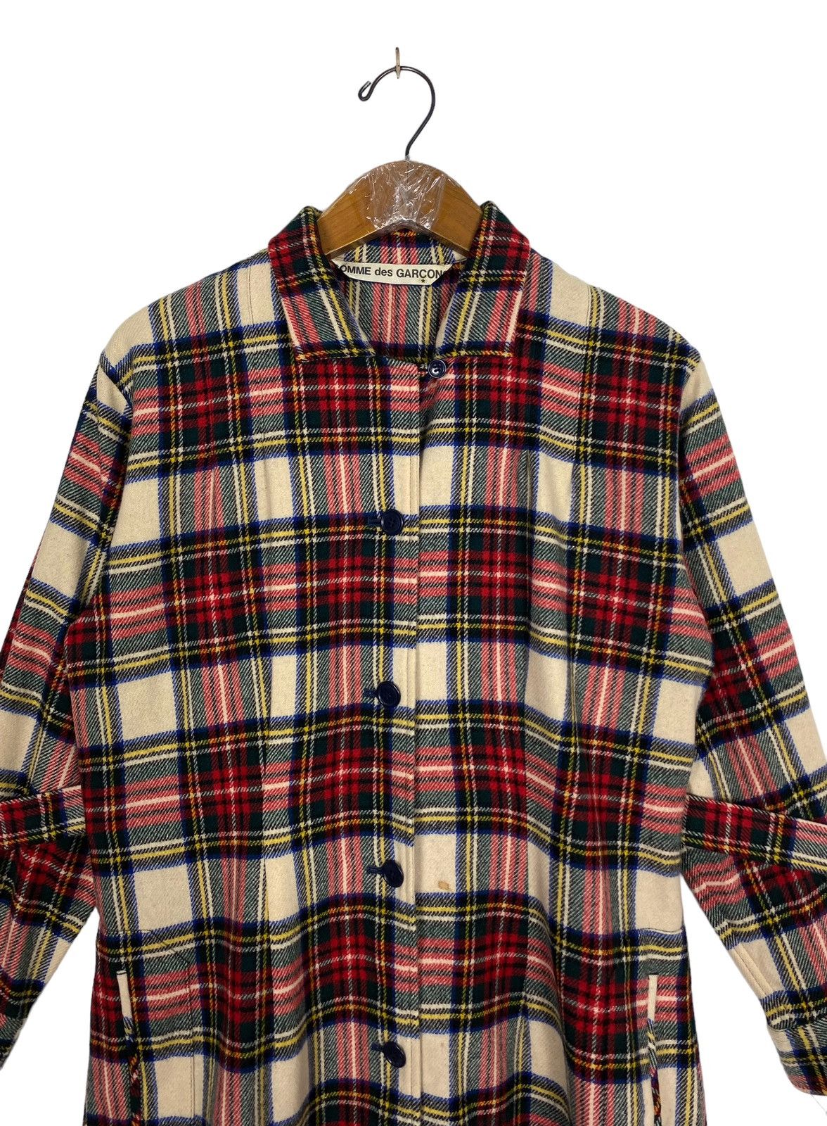 Comme des Garcons Rare‼️ Vintage Comme Des Garcons Tartans Long Coat Size M / US 6-8 / IT 42-44 - 4 Thumbnail