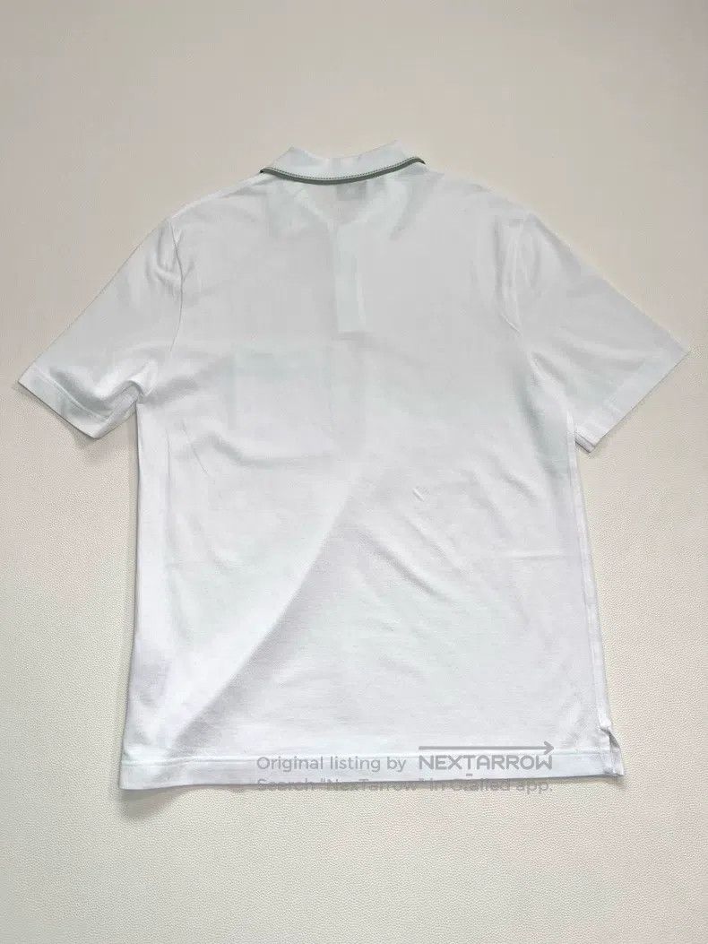 Hermes Hermes Men's polo shirt with green collar Size US M / EU 48-50 / 2 - 4 Thumbnail