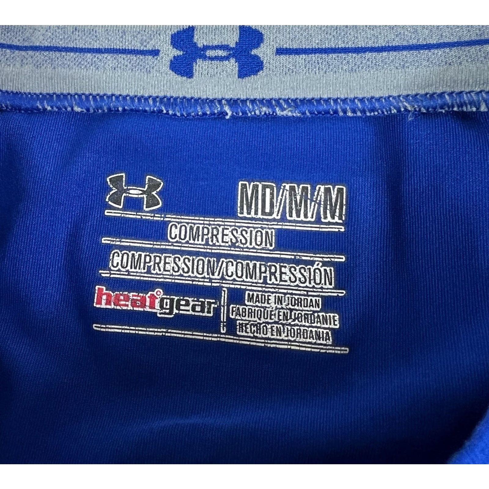 Under Armour Mens Under Armour Blue Long Sleeve Compression HeatGear Base Layer Shirt M Medium Size US M / EU 48-50 / 2 - 5 Thumbnail