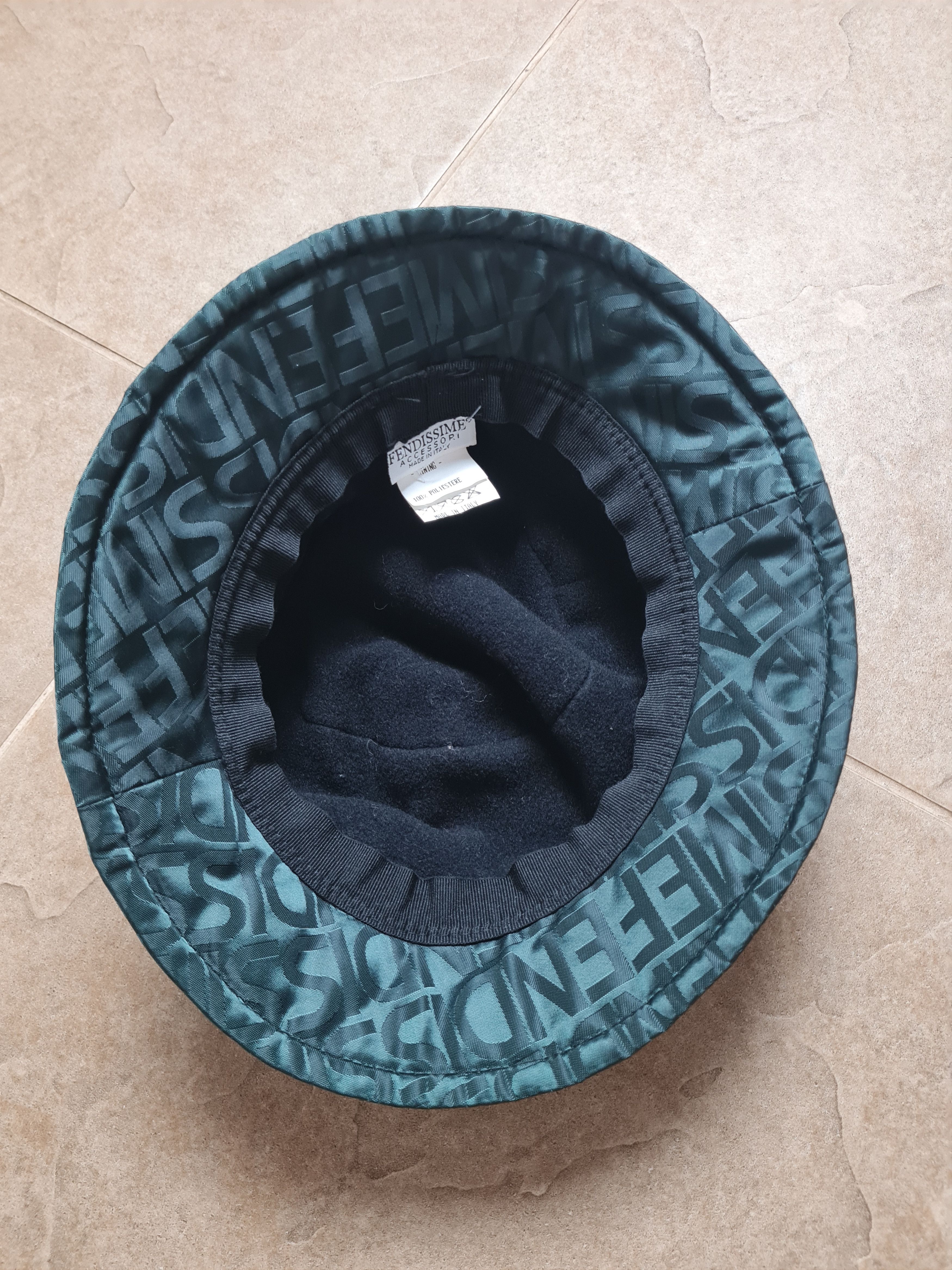 Fendi Fendissime bucket hat monogram by Fendi unisex Green Logo Size ONE SIZE - 10 Thumbnail
