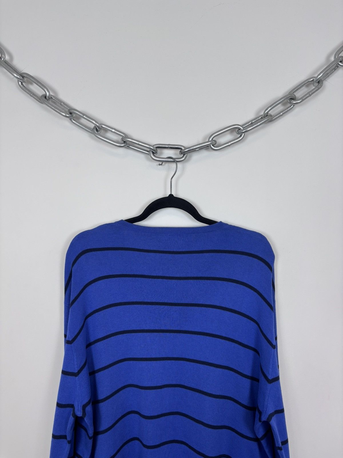 Polo Ralph Lauren Polo Ralph Lauren Men’s Blue Striped V-Neck Sweater Size US XL / EU 56 / 4 - 19 Thumbnail