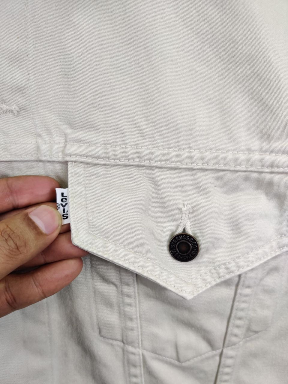 Levi's Vintage 90s Levis White Tab Trucker Jacket Size US M / EU 48-50 / 2 - 7 Thumbnail