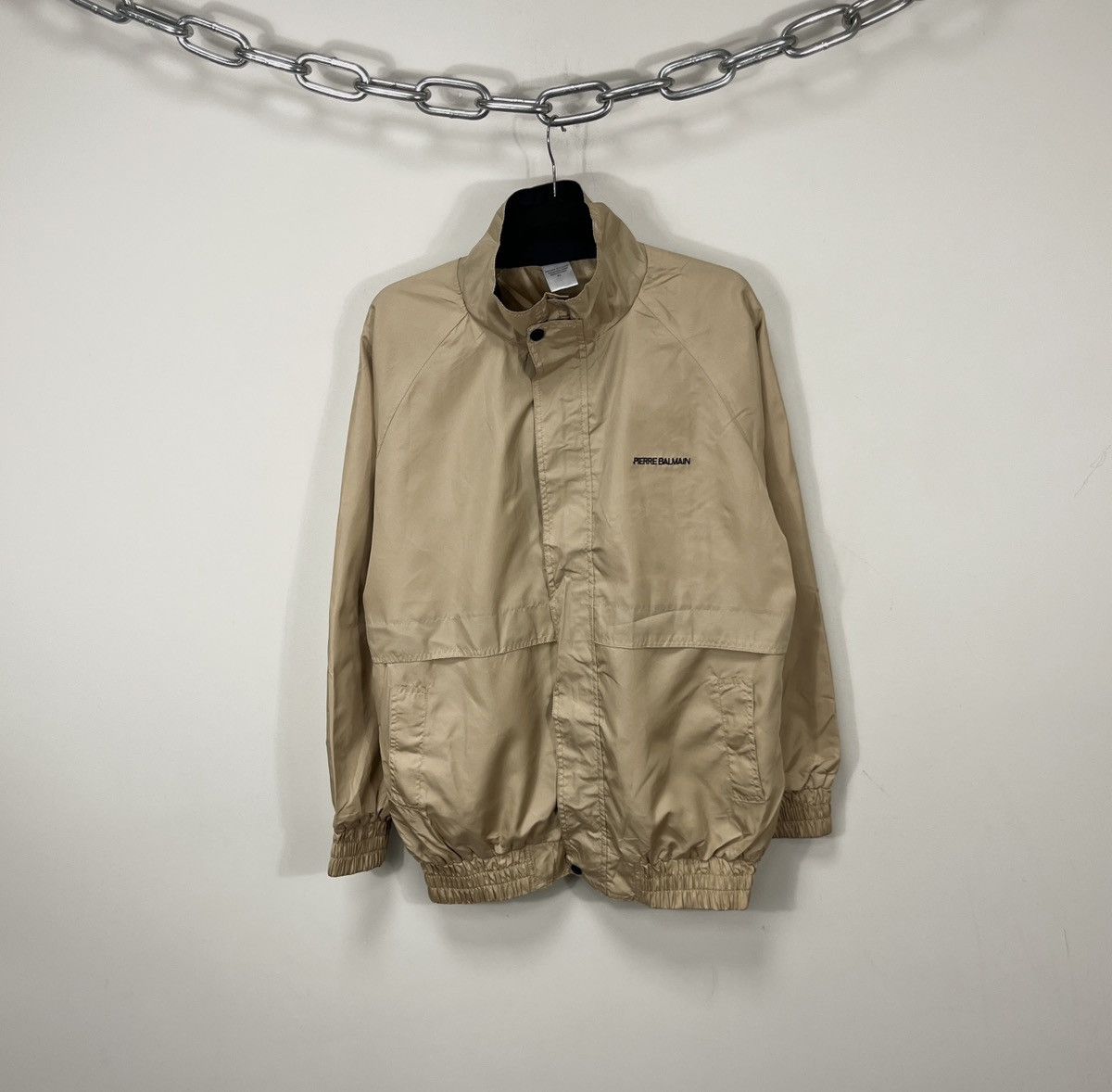Pierre Balmain Vintage Pierre Balmain 90s Rare Luxury Windbreaker Jacket Size US XL / EU 56 / 4 - 1 Thumbnail