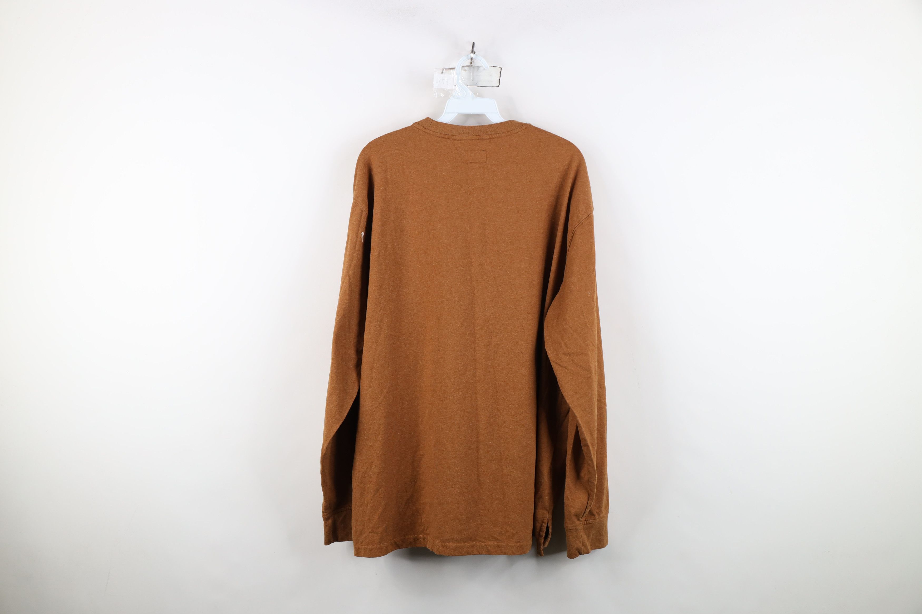 Woolrich Woolen Mills Vintage Woolrich Blank Cotton Long Sleeve Pocket T-Shirt Size US XL / EU 56 / 4 - 11 Thumbnail