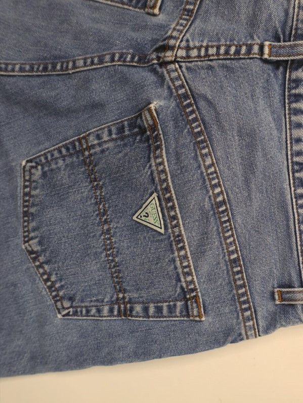 Guess × Vintage Vintage 90s Guess Jeans Loose Denim Jean Shorts Jorts USA Size US 34 / EU 50 - 13 Thumbnail