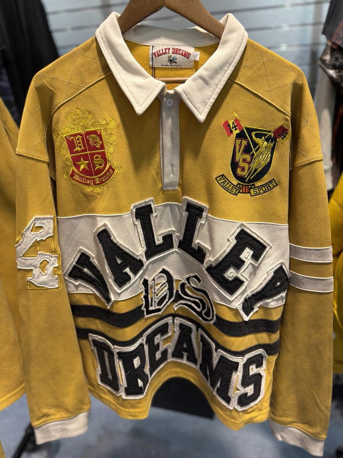 Vale Vale Forever Valley Dreams Rugby Long-Sleeve Tee Yellow XL Size US XL / EU 56 / 4 - 6 Thumbnail