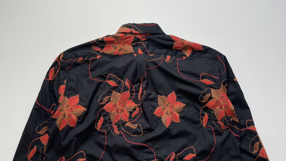 Dries Van Noten A/W 17 ‘Flower Embroidered’ Black Shirt Size US M / EU 48-50 / 2 - 17 Thumbnail