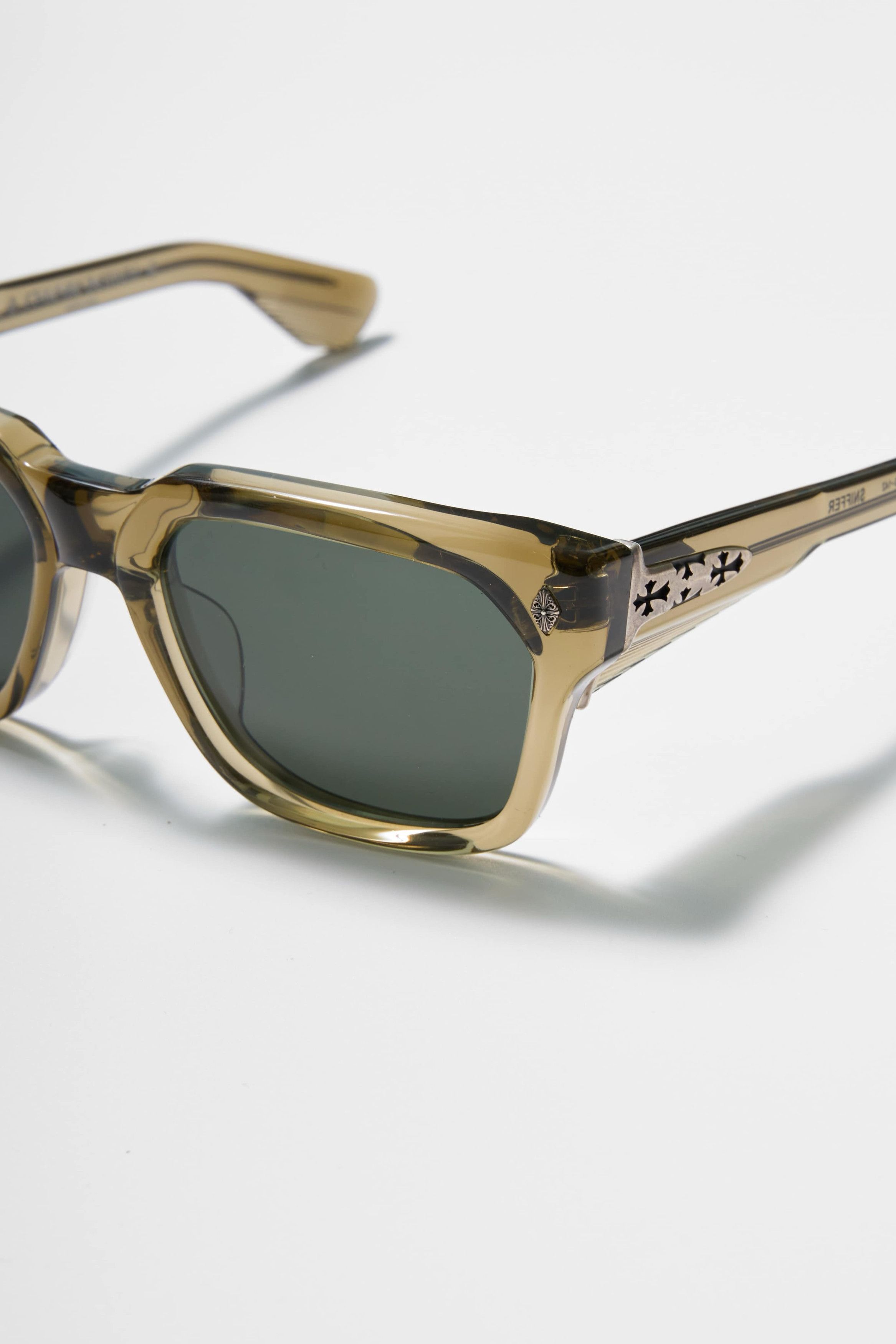 Chrome Hearts Chrome Hearts Square Sunglasses Men's Green Size ONE SIZE - 8 Thumbnail