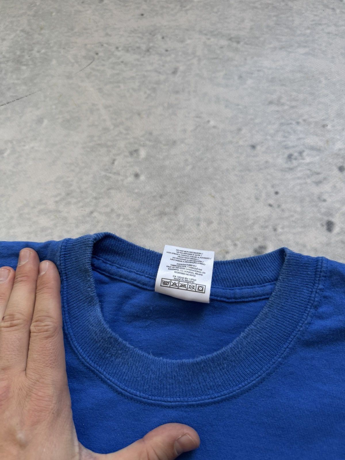 Lamborghini Lamborghini automobili vintage big logo blue tee Size US XL / EU 56 / 4 - 7 Thumbnail