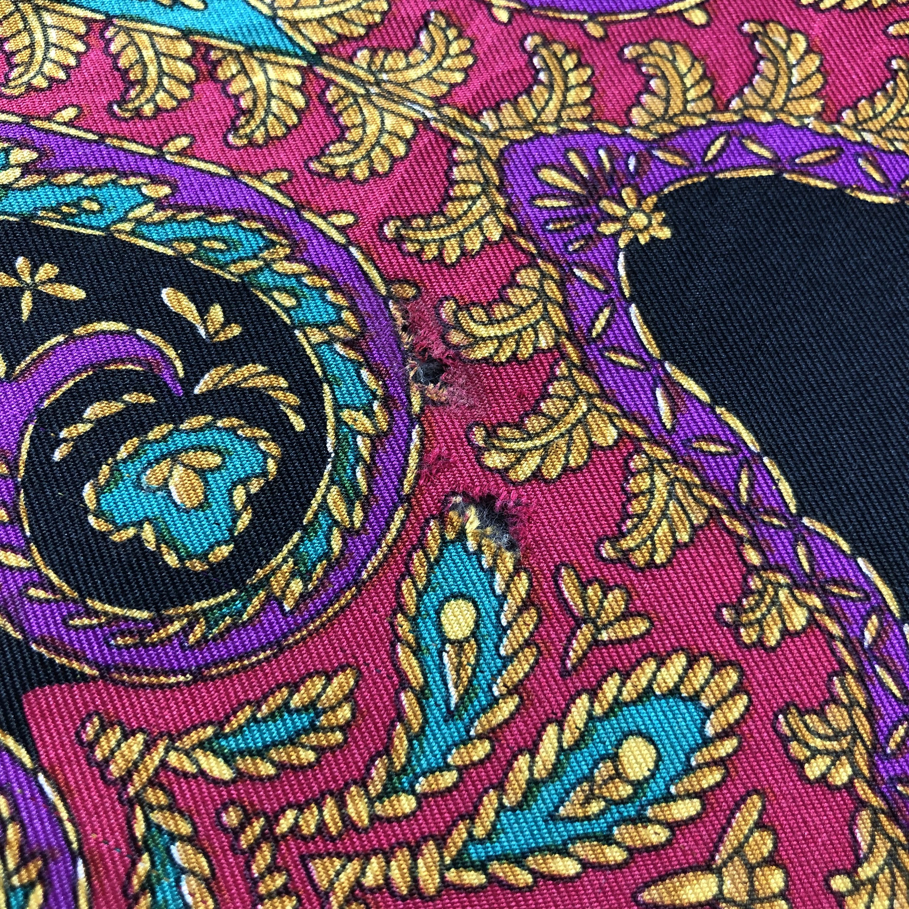 Trussardi Vintage Trussardi Paisley Silk Scarf M1263 Size ONE SIZE - 7 Thumbnail