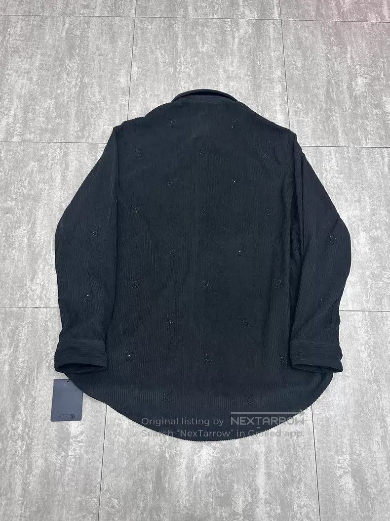 Louis Vuitton Louis Vuitton 25 New Black Corduroy Long Sleeve Shirt Size US L / EU 52-54 / 3 - 2 Thumbnail