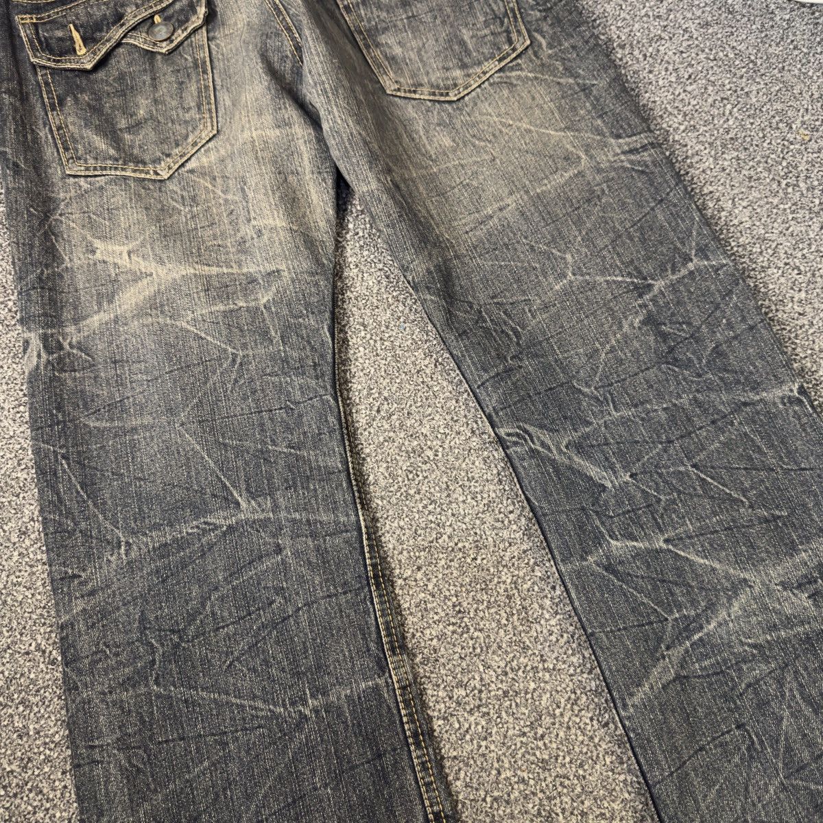 Hysteric Glamour 🔥🇯🇵 Baggy Japanese Seditionaries Claw Mark Distressed Jeans Size US 36 / EU 52 - 11 Thumbnail