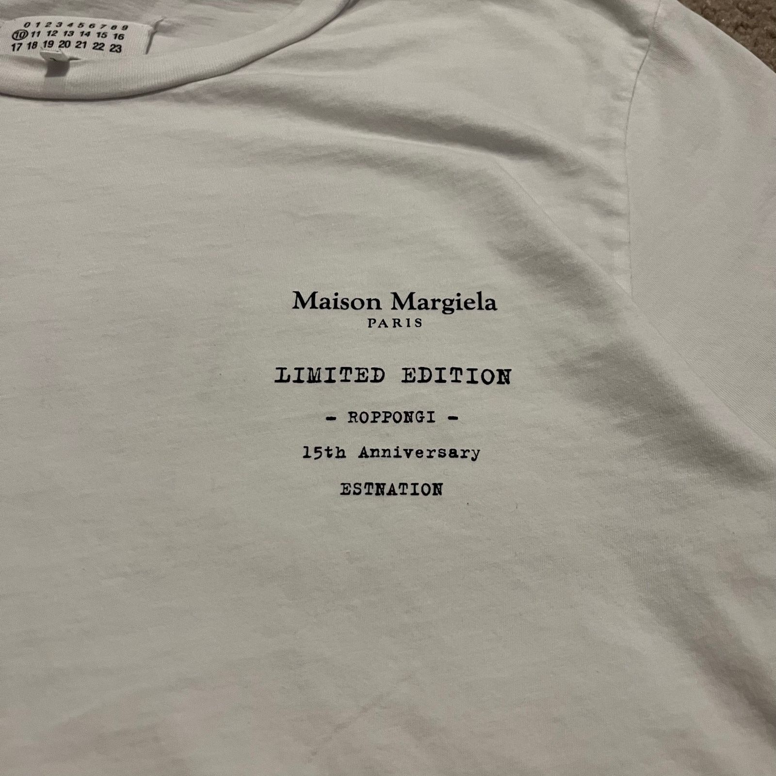 Authentic Maison Margiela Limited Edition Tee White L
