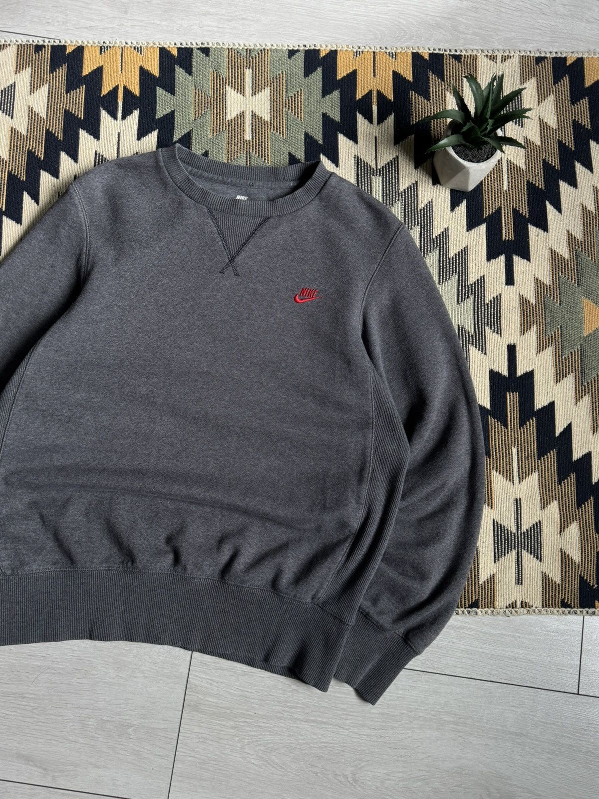 Nike × Vintage Vintage Nike Logo Basic Sweatshirt Size US M / EU 48-50 / 2 - 3 Thumbnail