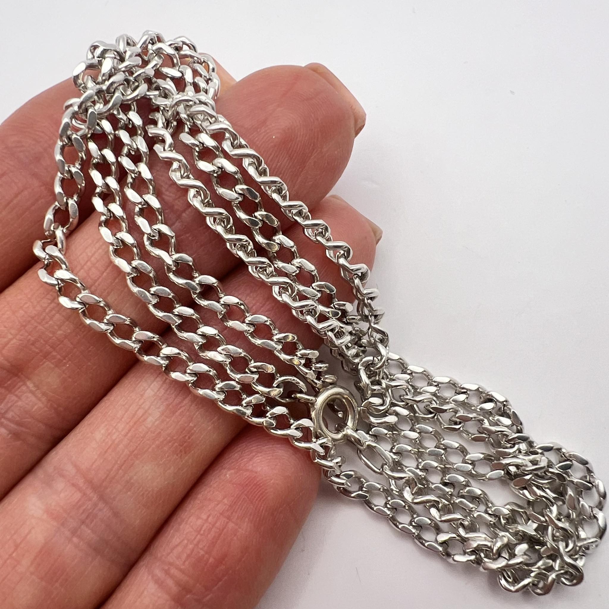 Sterling Silver 925 Jewelry Chain Necklace 13.5 Gr, Men's