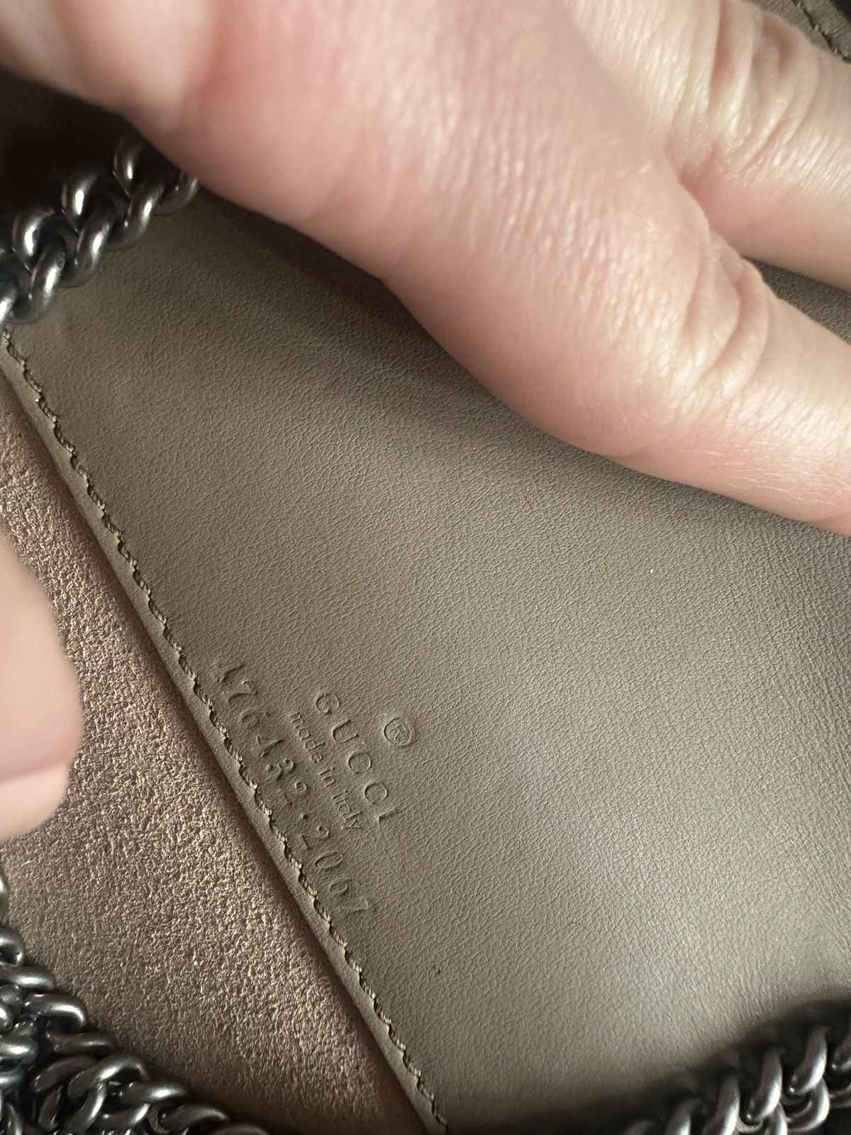 Gucci GG Supreme Monogram Super Mini Dionysus Shoulder Bag Taupe Size ONE SIZE - 2 Thumbnail