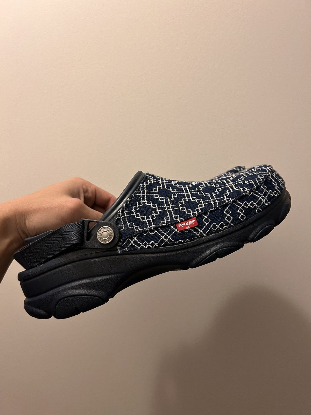 image of All Terrain Crocs Navy Shoes, Men's (Size 10)