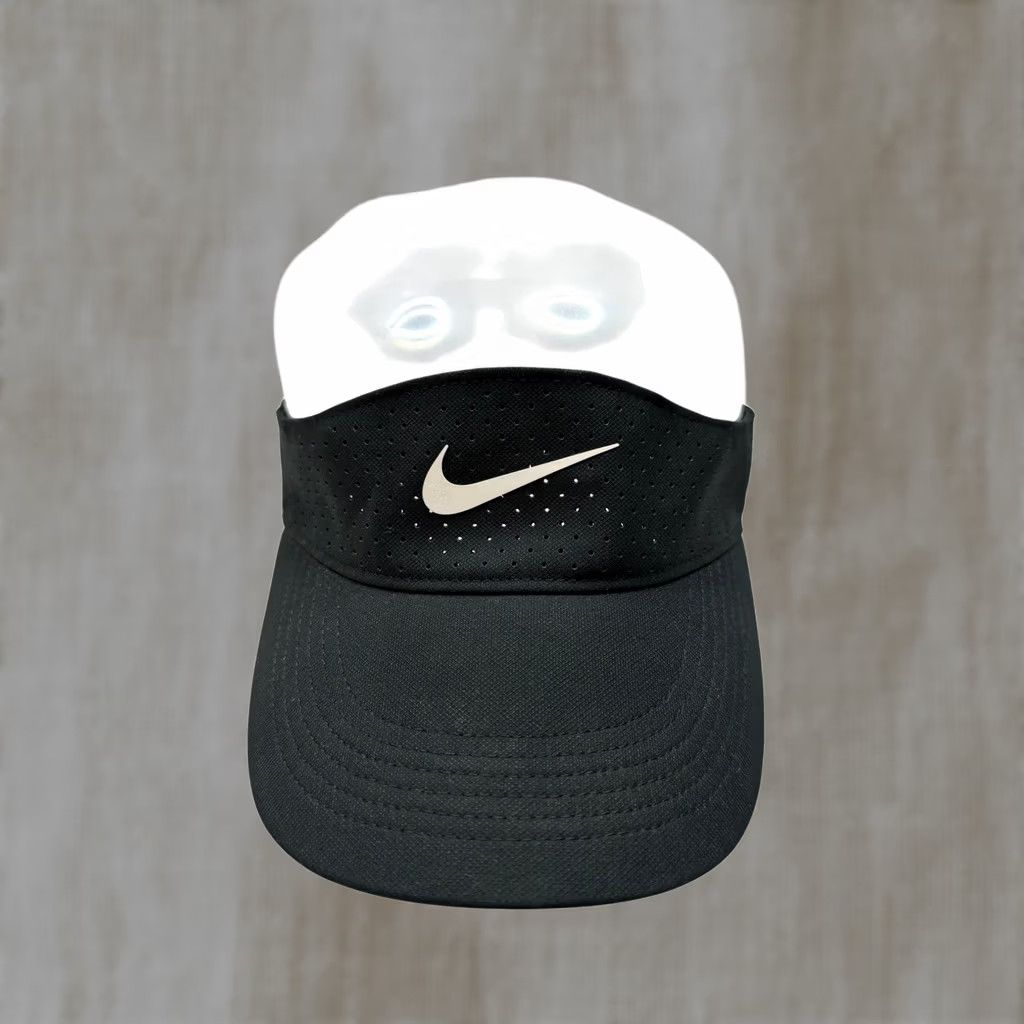 Nike Nike Visor Unisex Black Dri-FIT Perforated Adjustable Athletic Hat OSFM Size ONE SIZE - 1 Thumbnail