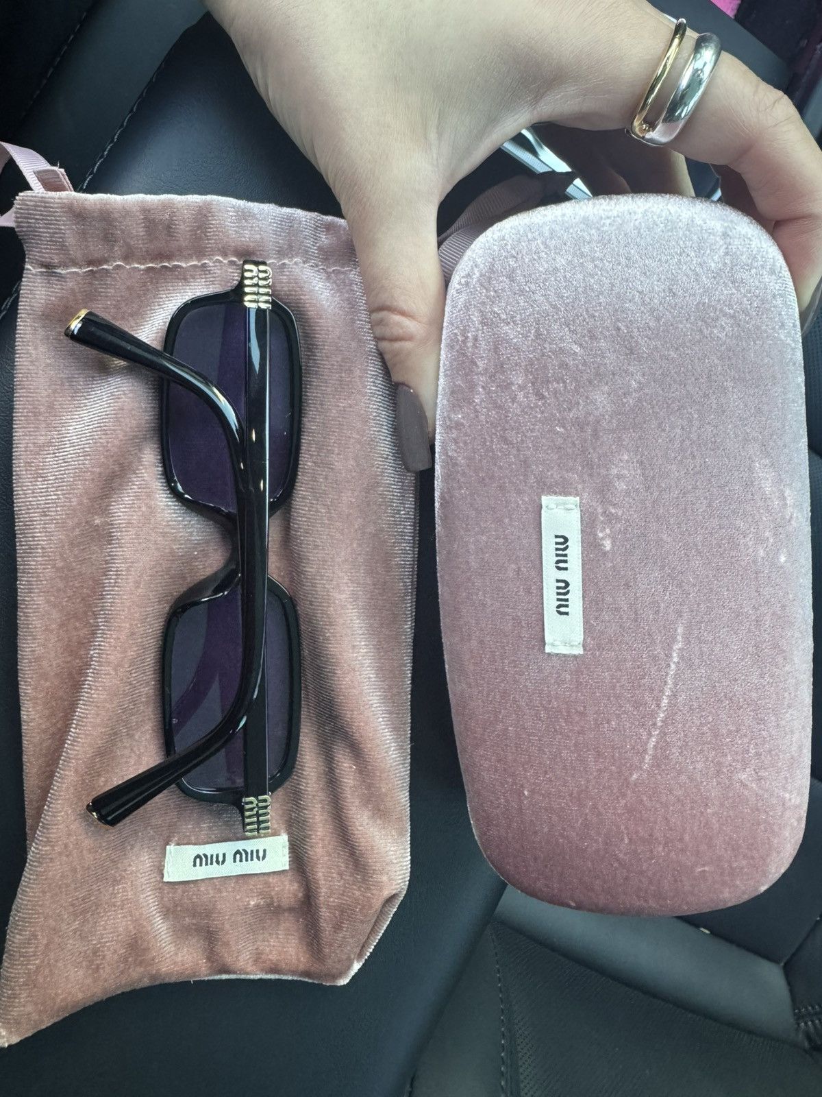 Miu Miu Miu Miu Regard Sunglasses Size ONE SIZE - 4 Thumbnail