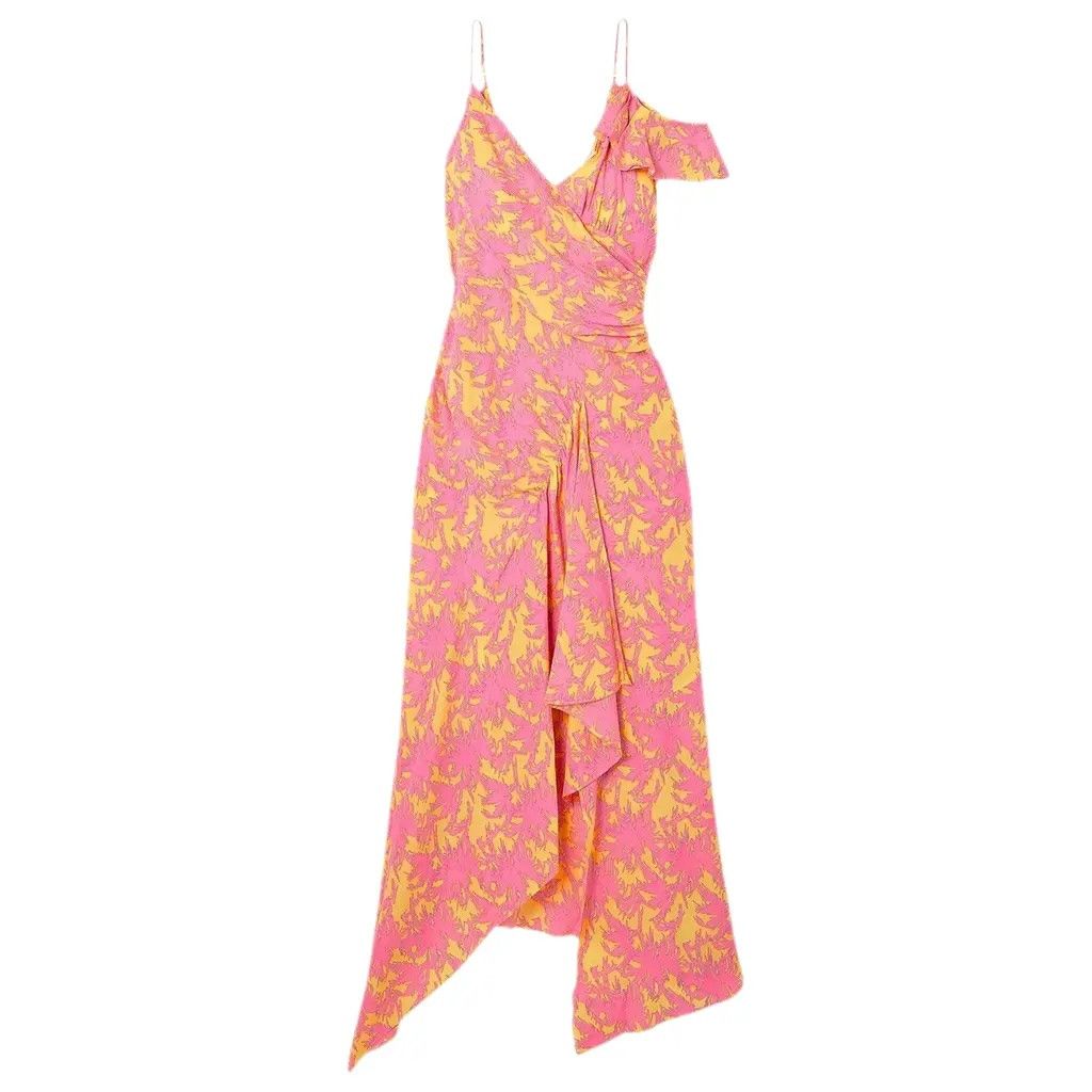 Diane von Furstenberg Diane Von Furstenberg Irene Palm Print Dress Size S / US 4 / IT 40 - 1 Thumbnail