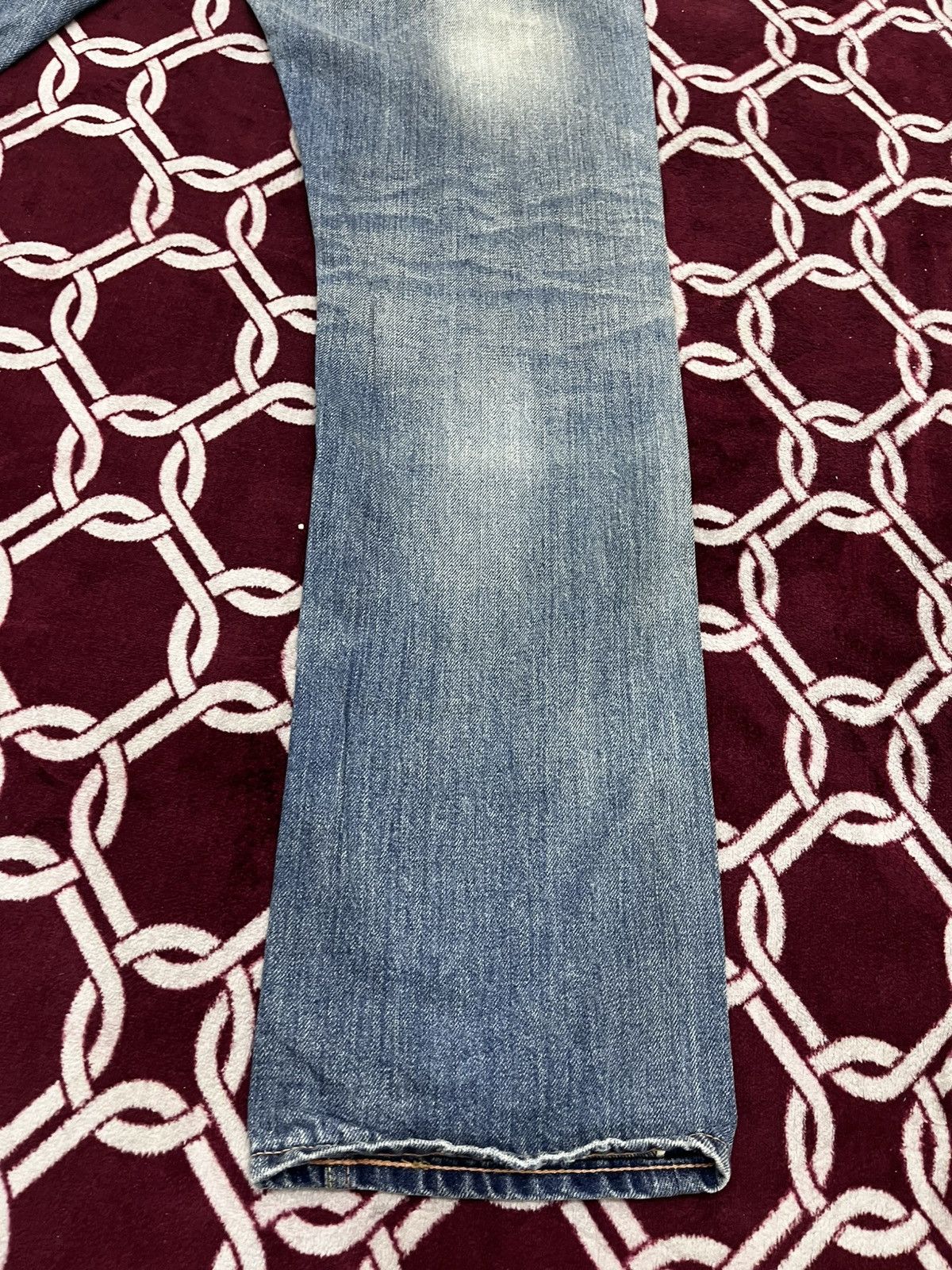 Japanese Brand Deluxe Clothing Distressed Reworked Half Selvedge Denim Size US 34 / EU 50 - 15 Thumbnail