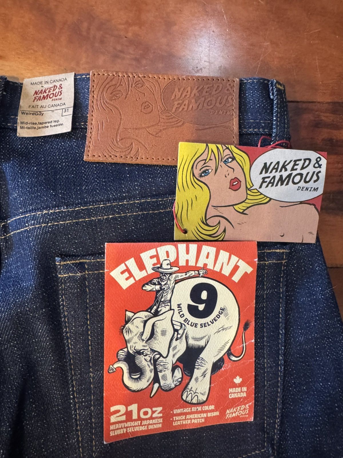 Naked & Famous Naked and Famous Elephant 9 Weird Guy 31 Size US 31 - 1 Thumbnail